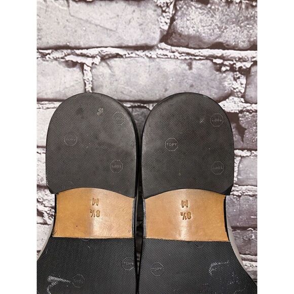 Sam Bork Shoes Grey Leather SlipOn Italy Loafers Dress Shoes Men Sz 8.5M US/42EU - Picture 15 of 16